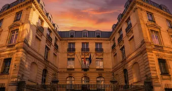 Historic diplomatic property exterior